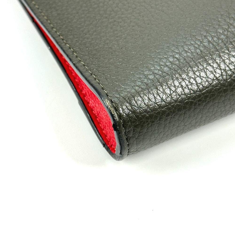 Christian Louboutin ロゴ 2WAYバッグ ポシェット クラッチバッグ ショルダーバッグ レザー ユニセックス カーキ - brandshop-reference