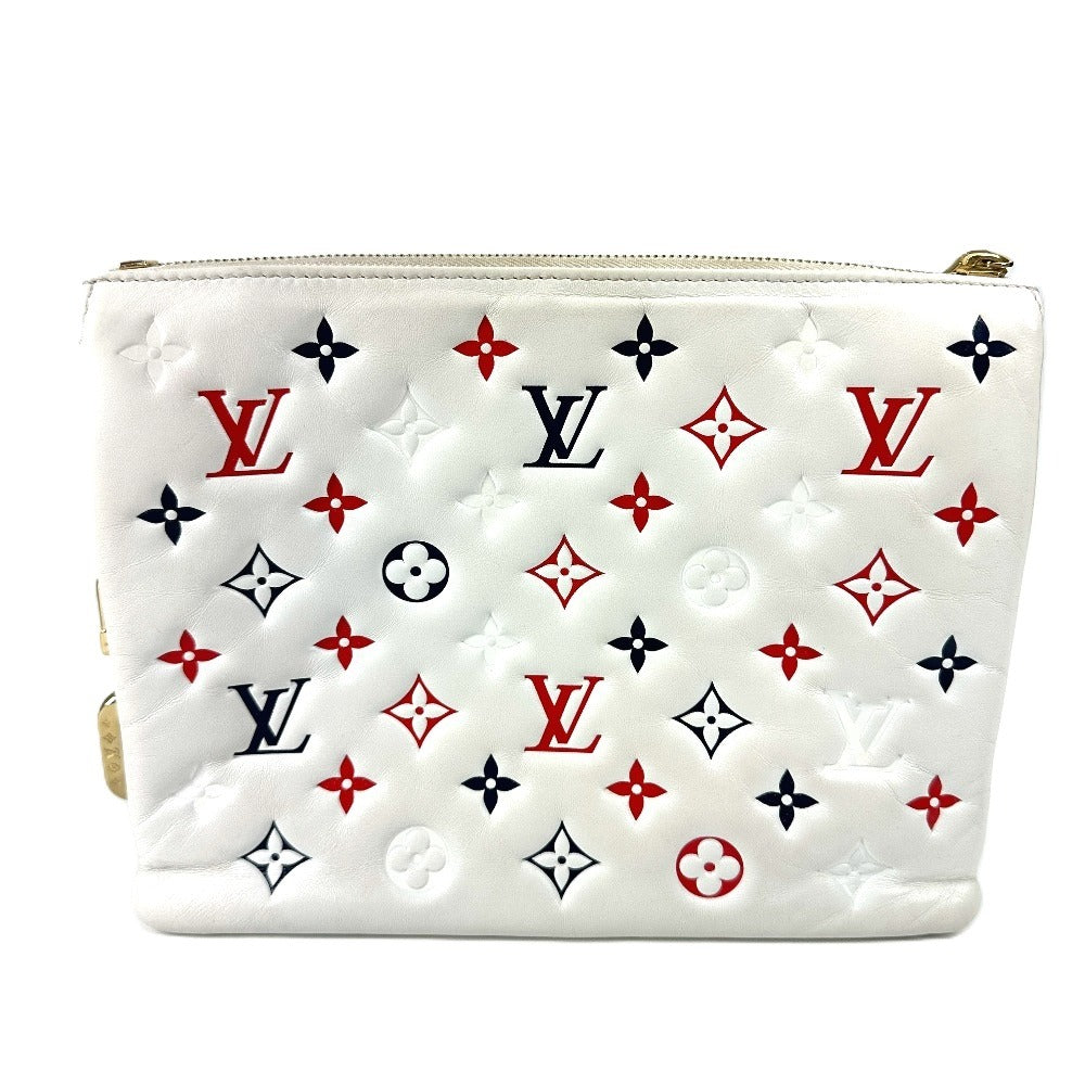 LOUIS VUITTON M23466 モノグラム クッサンPM カバン ハンドバッグ 肩掛け チェーンバッグ ２WAYバッグ クラッチバッグ ショルダーバッグ レザー レディース ホワイト - brandshop-reference