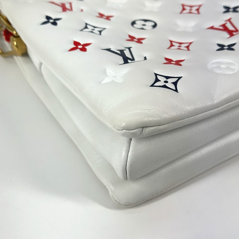 LOUIS VUITTON M23466 モノグラム クッサンPM カバン ハンドバッグ 肩掛け チェーンバッグ ２WAYバッグ クラッチバッグ ショルダーバッグ レザー レディース ホワイト - brandshop-reference