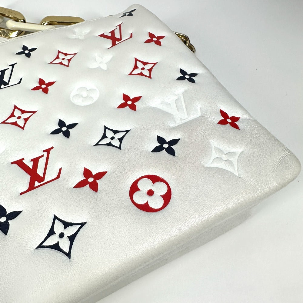 LOUIS VUITTON M23466 モノグラム クッサンPM カバン ハンドバッグ 肩掛け チェーンバッグ ２WAYバッグ クラッチバッグ ショルダーバッグ レザー レディース ホワイト - brandshop-reference