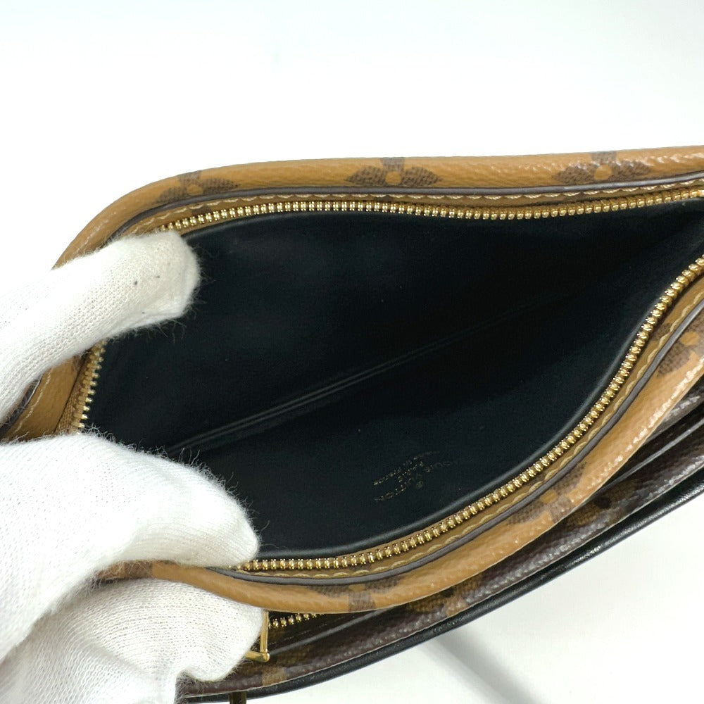 LOUIS VUITTON M45412 モノグラムリバース ポシェット LV3 カバン 斜め掛け ポシェット トリオ ショルダーバッグ モノグラムリバースキャンバス レディース ブラウン - brandshop-reference