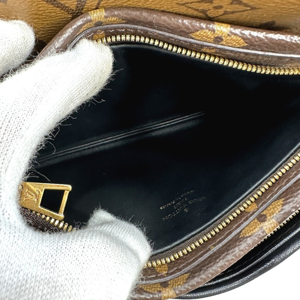 LOUIS VUITTON M45412 モノグラムリバース ポシェット LV3 カバン 斜め掛け ポシェット トリオ ショルダーバッグ モノグラムリバースキャンバス レディース ブラウン - brandshop-reference