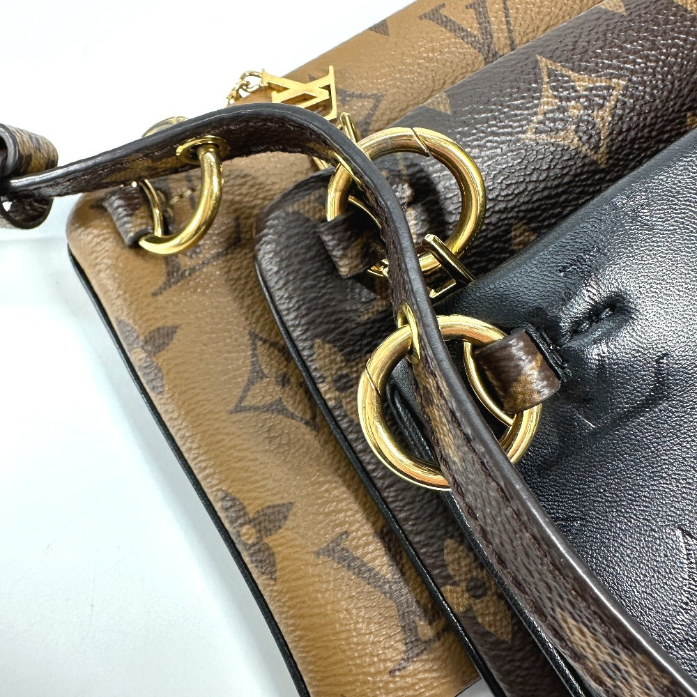 LOUIS VUITTON M45412 モノグラムリバース ポシェット LV3 カバン 斜め掛け ポシェット トリオ ショルダーバッグ モノグラムリバースキャンバス レディース ブラウン - brandshop-reference