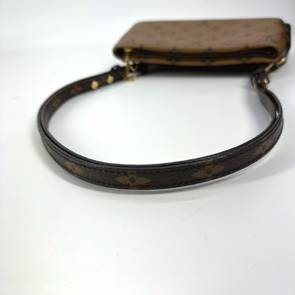 LOUIS VUITTON M45412 モノグラムリバース ポシェット LV3 カバン 斜め掛け ポシェット トリオ ショルダーバッグ モノグラムリバースキャンバス レディース ブラウン - brandshop-reference