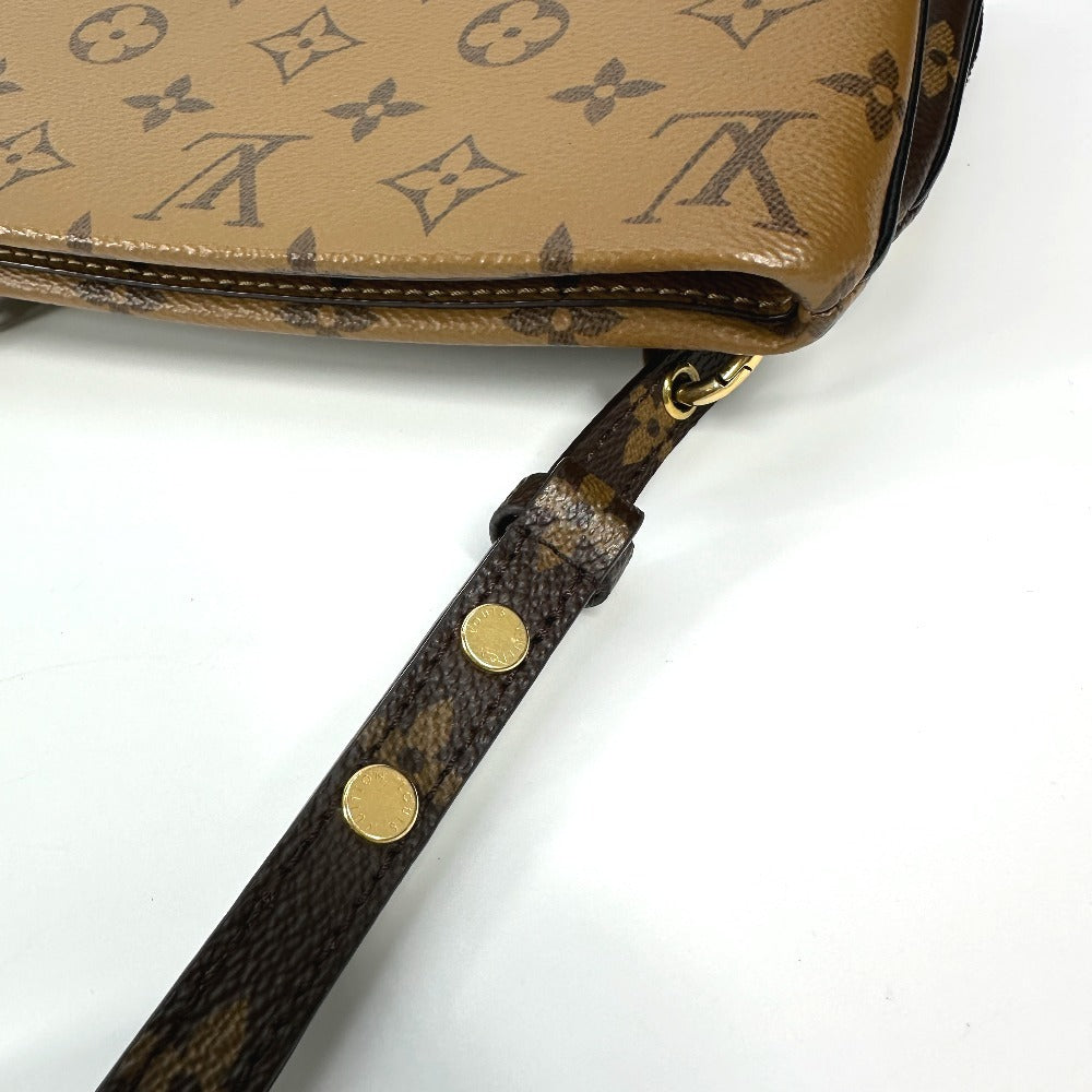 LOUIS VUITTON M45412 モノグラムリバース ポシェット LV3 カバン 斜め掛け ポシェット トリオ ショルダーバッグ モノグラムリバースキャンバス レディース ブラウン - brandshop-reference