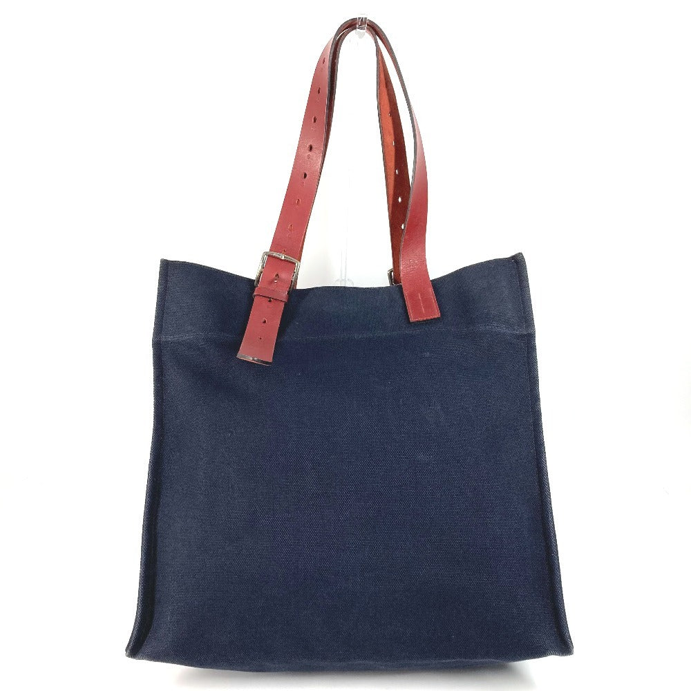 HERMES エトリヴィエール ショッピングトート カバン トートバッグ 縦型トート ショルダーバッグ レザー ユニセックス ネイビー - brandshop-reference