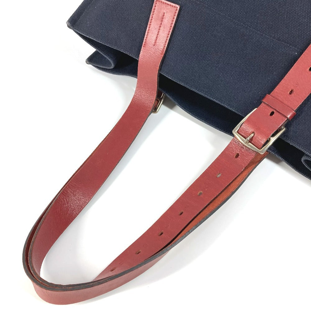 HERMES エトリヴィエール ショッピングトート カバン トートバッグ 縦型トート ショルダーバッグ レザー ユニセックス ネイビー - brandshop-reference