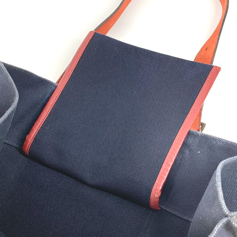 HERMES エトリヴィエール ショッピングトート カバン トートバッグ 縦型トート ショルダーバッグ レザー ユニセックス ネイビー - brandshop-reference