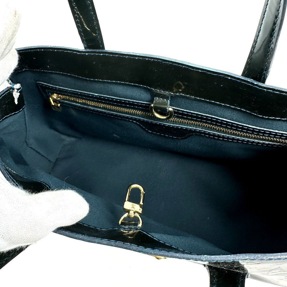LOUIS VUITTON M93684 モノグラムヴェルニ ウィルシャーPM カバン トートバッグ ハンドバッグ モノグラムヴェルニ レディース ブルーニュイ グリーン - brandshop-reference