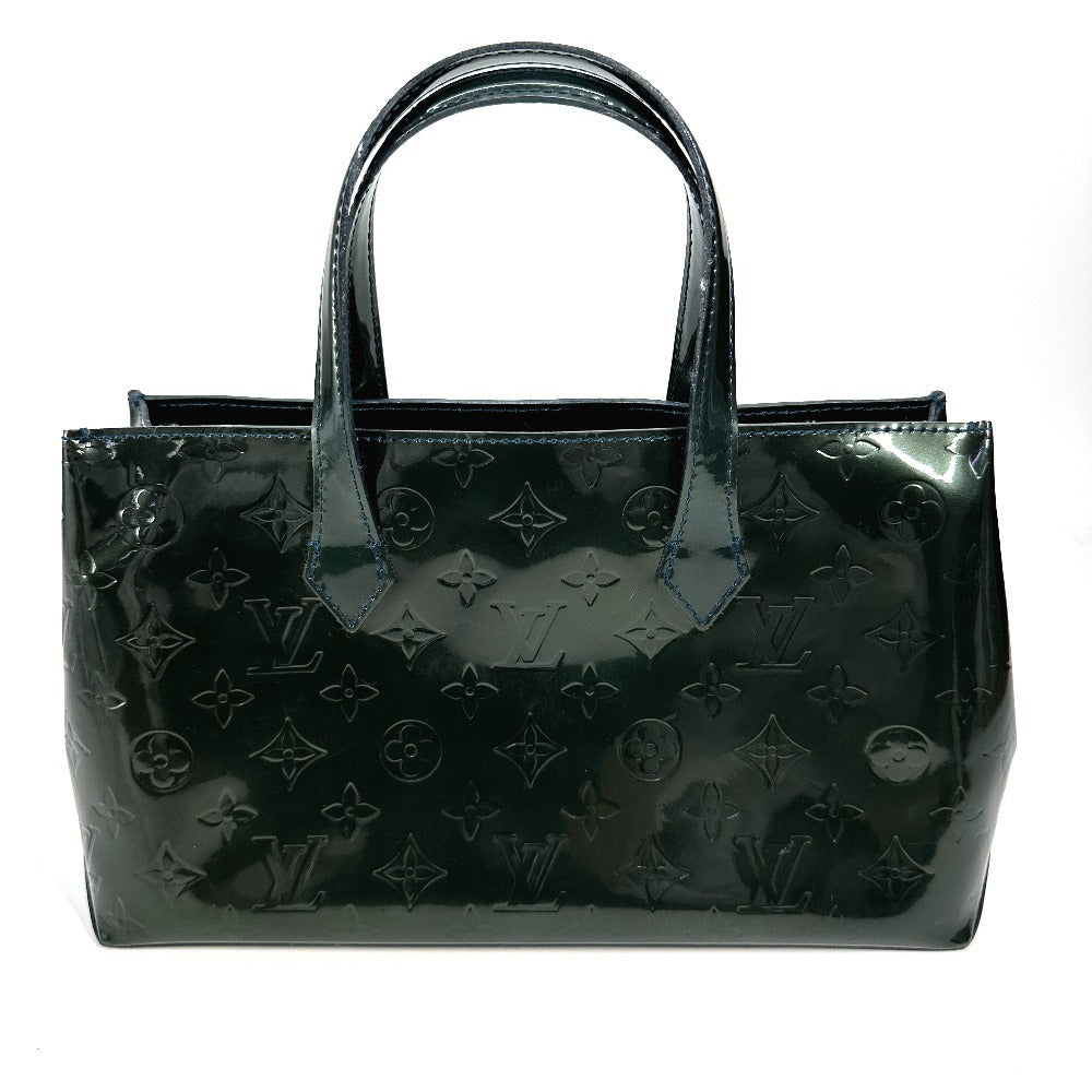 LOUIS VUITTON M93684 モノグラムヴェルニ ウィルシャーPM カバン トートバッグ ハンドバッグ モノグラムヴェルニ レディース ブルーニュイ グリーン - brandshop-reference