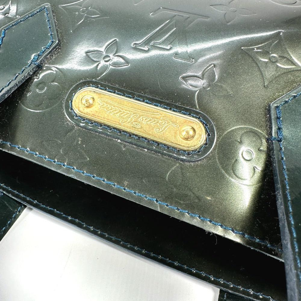 LOUIS VUITTON M93684 モノグラムヴェルニ ウィルシャーPM カバン トートバッグ ハンドバッグ モノグラムヴェルニ レディース ブルーニュイ グリーン - brandshop-reference