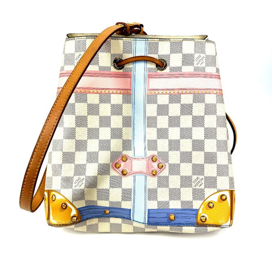 LOUIS VUITTON N41066 ダミエアズール サマートランク ネオノエ カバン 2WAYバッグ 斜め掛け 巾着 ばけつ型 ショルダーバッグ ダミエアズールキャンバス ユニセックス ホワイト