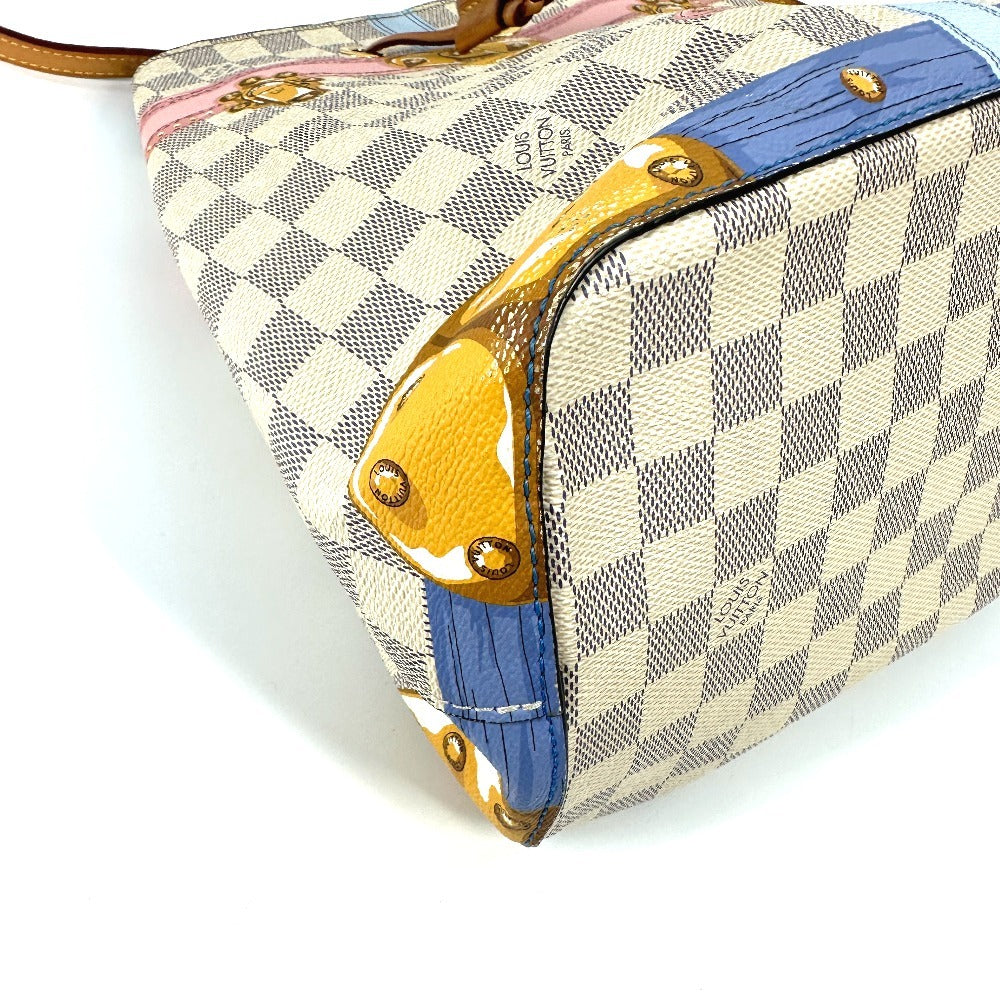 LOUIS VUITTON N41066 ダミエアズール サマートランク ネオノエ カバン 2WAYバッグ 斜め掛け 巾着 ばけつ型 ショルダーバッグ ダミエアズールキャンバス ユニセックス ホワイト - brandshop-reference