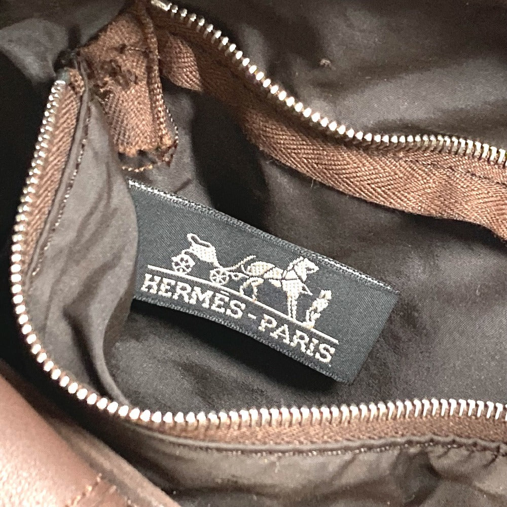 HERMES アカプルコMM カバン トートバッグ ハンドバッグ ナイロン ユニセックス ブラウン - brandshop-reference