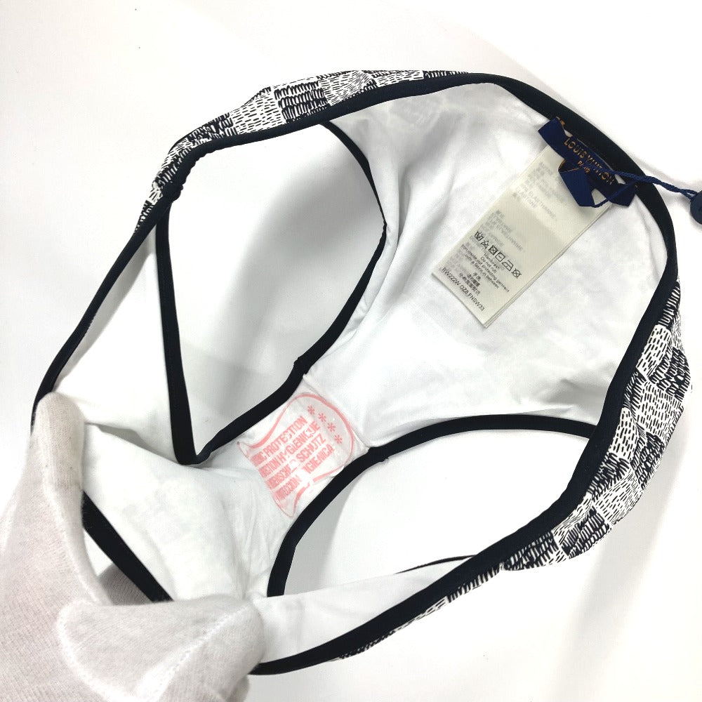 LOUIS VUITTON ダミエ柄 ビキニ スイムウエア スィムウェア セット トップス パンツ RW222W 水着 ポリアミド レディース ホワイト - brandshop-reference