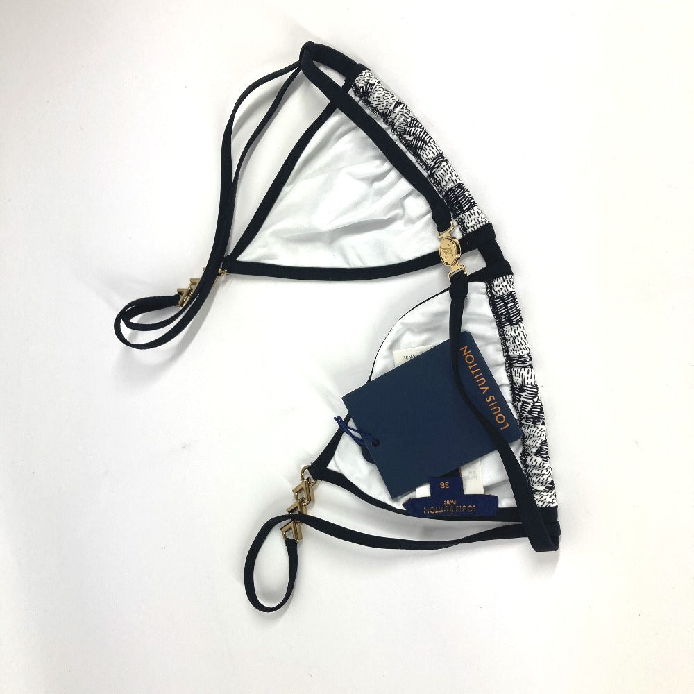 LOUIS VUITTON ダミエ柄 ビキニ スイムウエア スィムウェア セット トップス パンツ RW222W 水着 ポリアミド レディース ホワイト - brandshop-reference