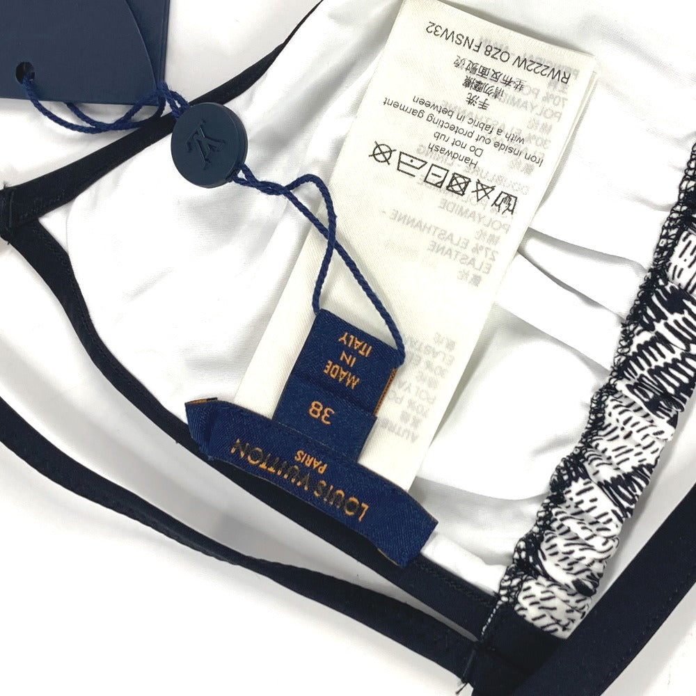 LOUIS VUITTON ダミエ柄 ビキニ スイムウエア スィムウェア セット トップス パンツ RW222W 水着 ポリアミド レディース ホワイト - brandshop-reference