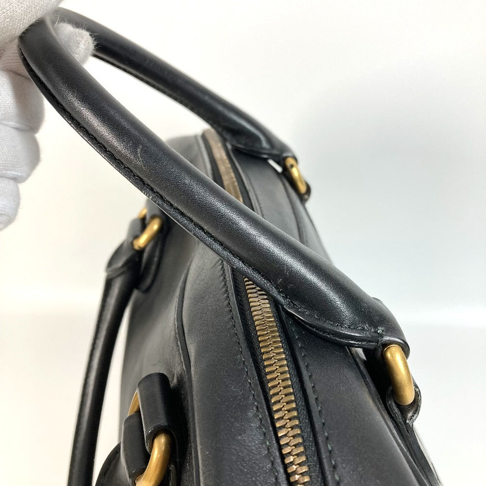 GUCCI 450999 Business Bag, Logo, Travel Bag, Shoulder Bag, Boston Bag, Leather, Unisex, Black