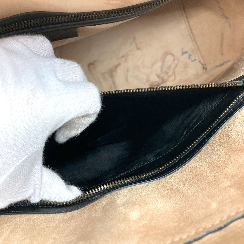 GUCCI 450999 Business Bag, Logo, Travel Bag, Shoulder Bag, Boston Bag, Leather, Unisex, Black