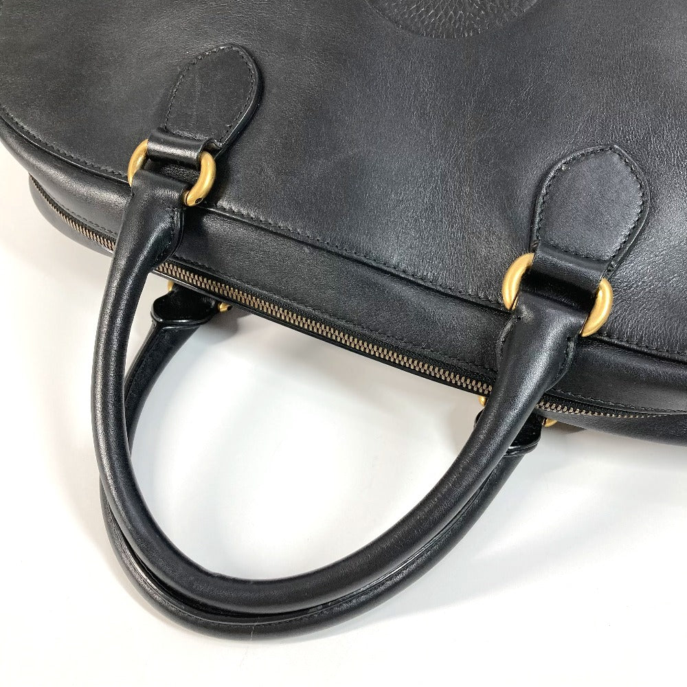 GUCCI 450999 Business Bag, Logo, Travel Bag, Shoulder Bag, Boston Bag, Leather, Unisex, Black