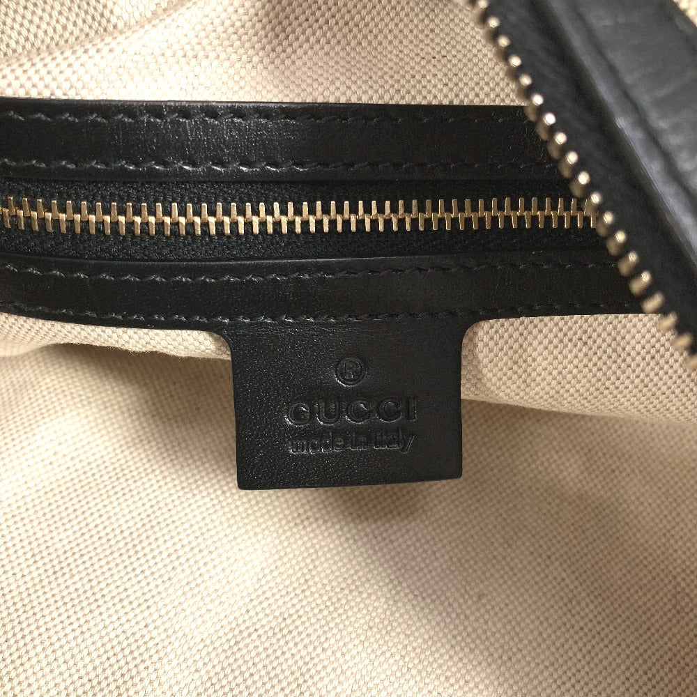 GUCCI ストライプ ロゴ 2WAYバッグ ハンドバッグ ミニボストンバッグ シェリーライン ショルダーバッグ レザー/キャンバス レディース ネイビー - brandshop-reference