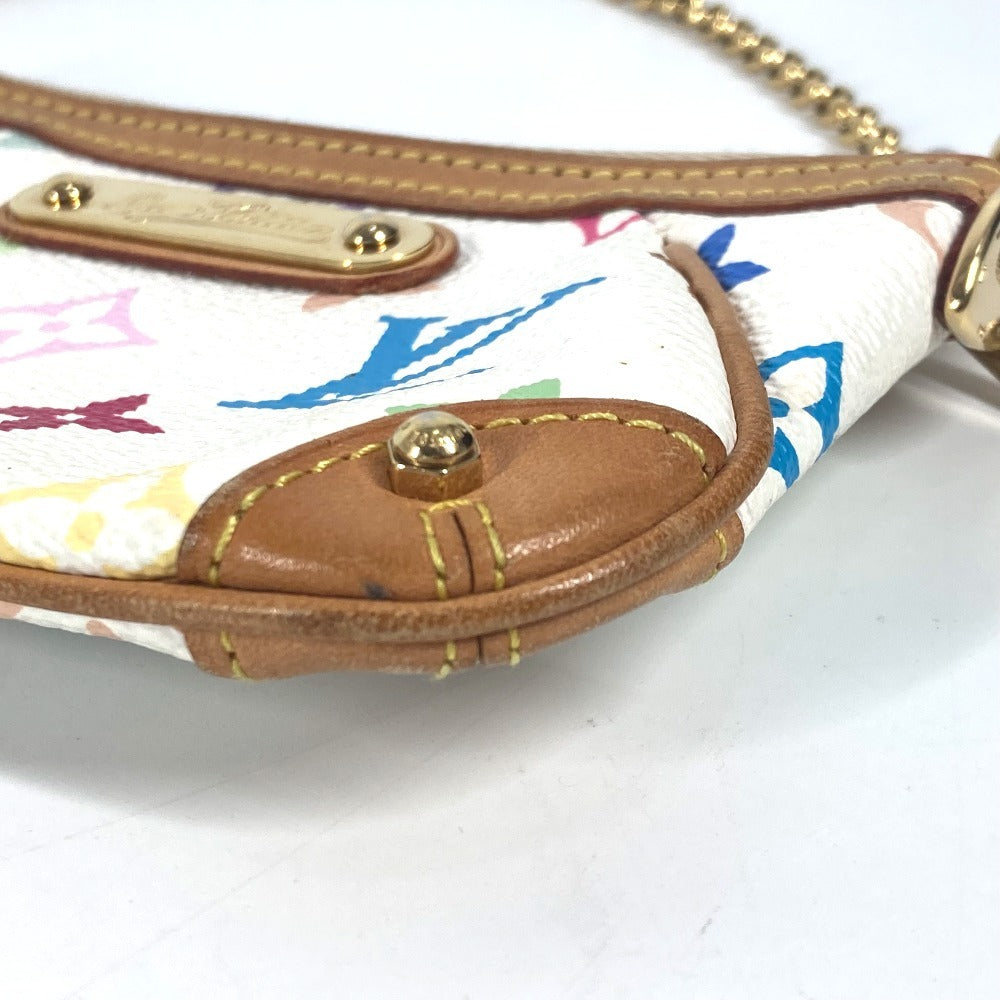 LOUIS VUITTON M60098 モノグラムマルチカラー  ポシェットミラPM  チェーンバッグ  ポーチ 2WAYバッグ カバン ハンドバッグ モノグラムマルチカラーキャンバス レディース ブロン ホワイト - brandshop-reference
