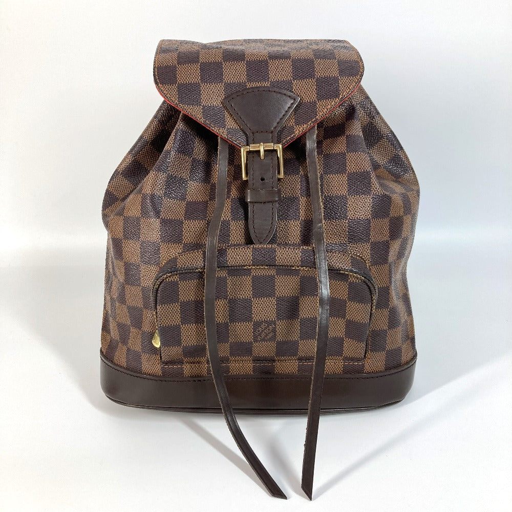 LOUIS VUITTON N51143 ダミエ モンスリMM SPオーダー バックパック カバン リュックサック ダミエキャンバス ユニセックス エベヌ ブラウン - brandshop-reference