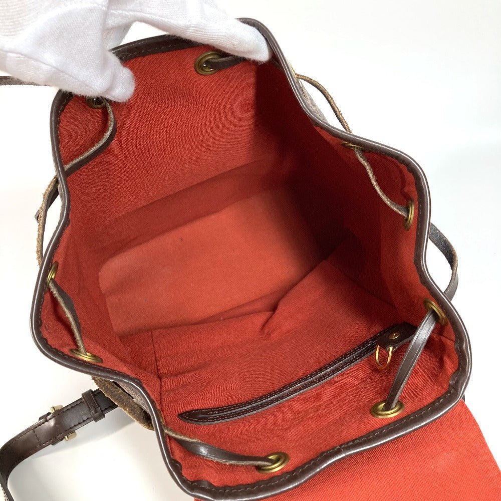 LOUIS VUITTON N51143 ダミエ モンスリMM SPオーダー バックパック カバン リュックサック ダミエキャンバス ユニセックス エベヌ ブラウン - brandshop-reference