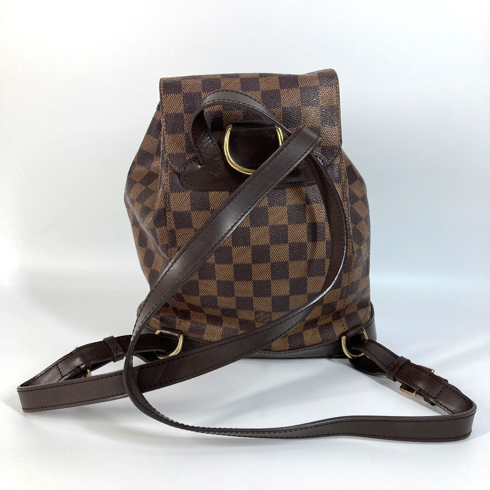 LOUIS VUITTON N51143 ダミエ モンスリMM SPオーダー バックパック カバン リュックサック ダミエキャンバス ユニセックス エベヌ ブラウン - brandshop-reference