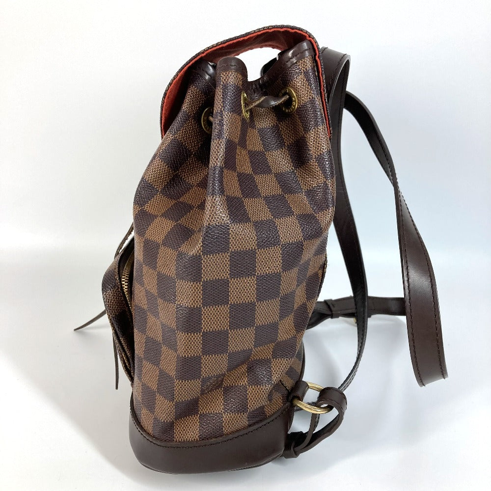 LOUIS VUITTON N51143 ダミエ モンスリMM SPオーダー バックパック カバン リュックサック ダミエキャンバス ユニセックス エベヌ ブラウン - brandshop-reference