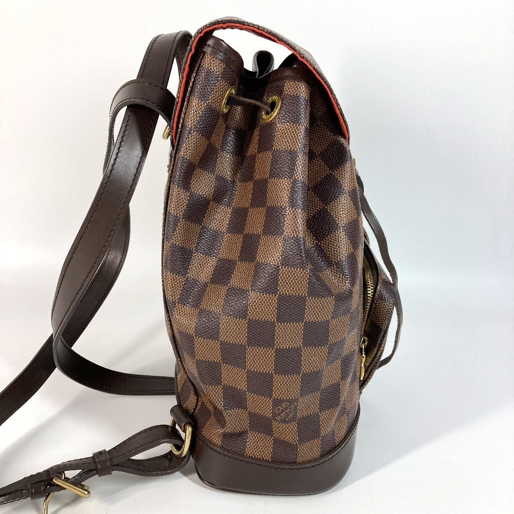 LOUIS VUITTON N51143 ダミエ モンスリMM SPオーダー バックパック カバン リュックサック ダミエキャンバス ユニセックス エベヌ ブラウン - brandshop-reference