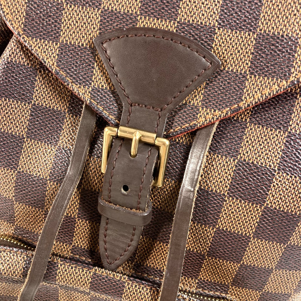LOUIS VUITTON N51143 ダミエ モンスリMM SPオーダー バックパック カバン リュックサック ダミエキャンバス ユニセックス エベヌ ブラウン - brandshop-reference