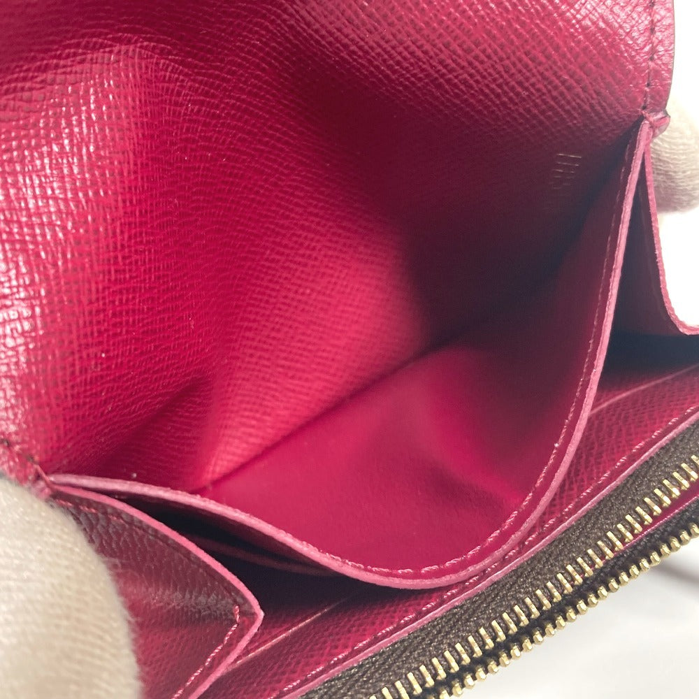 LOUIS VUITTON Ｍ41939 モノグラム ポルトモネ・ロザリ コンパクトウォレット 2つ折り財布 モノグラムキャンバス ユニセックス フューシャ ピンク