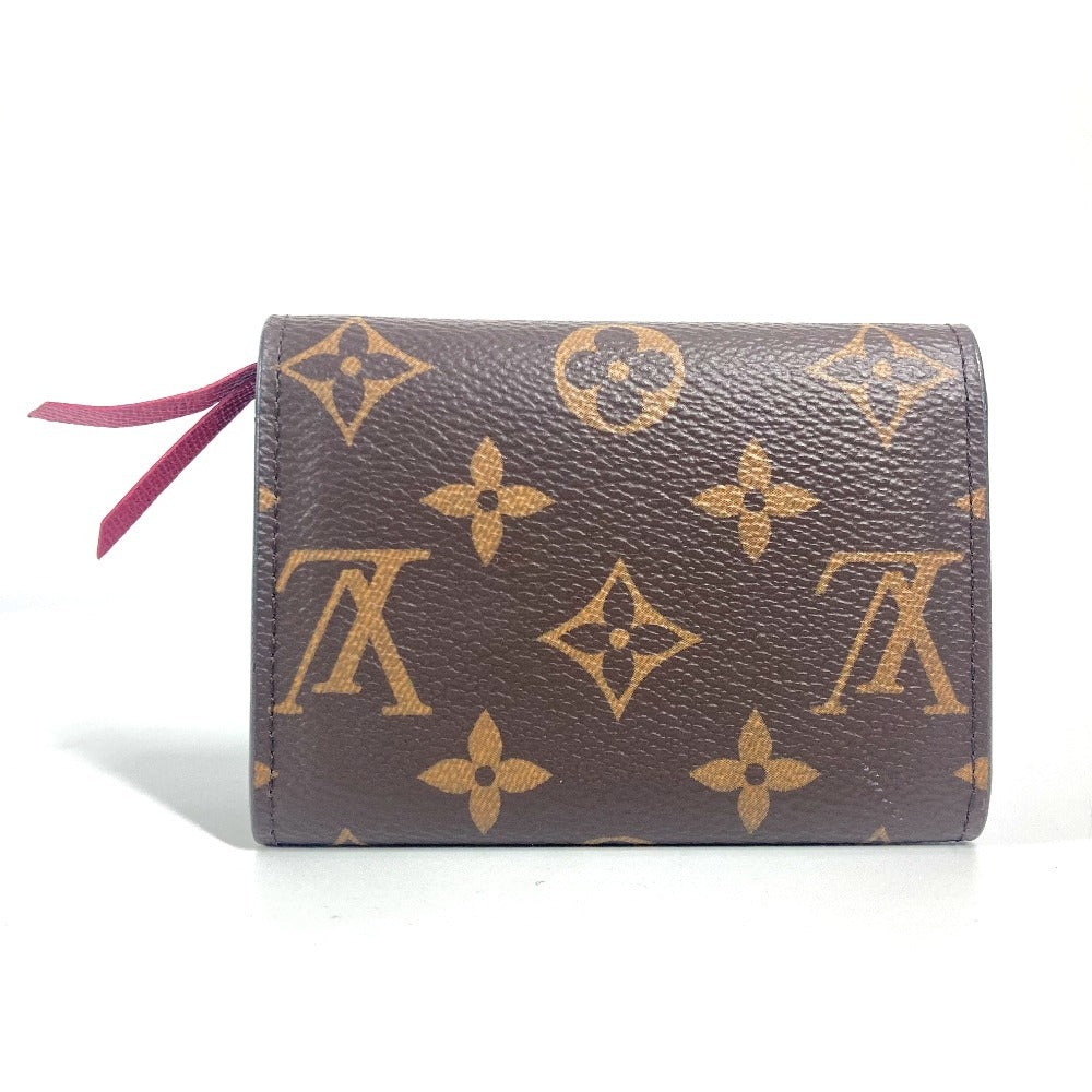 LOUIS VUITTON Ｍ41939 モノグラム ポルトモネ・ロザリ コンパクトウォレット 2つ折り財布 モノグラムキャンバス ユニセックス フューシャ ピンク