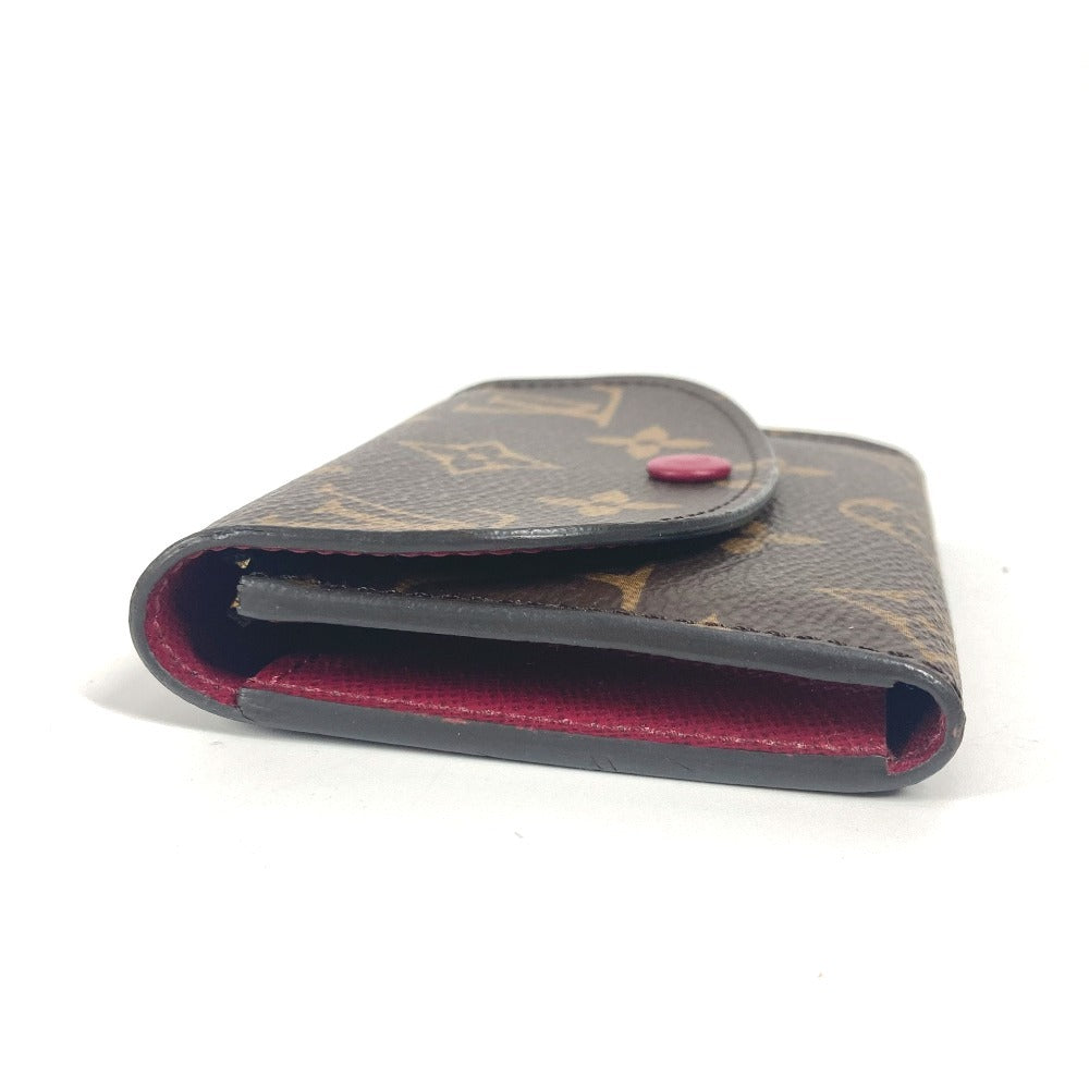 LOUIS VUITTON Ｍ41939 モノグラム ポルトモネ・ロザリ コンパクトウォレット 2つ折り財布 モノグラムキャンバス ユニセックス フューシャ ピンク