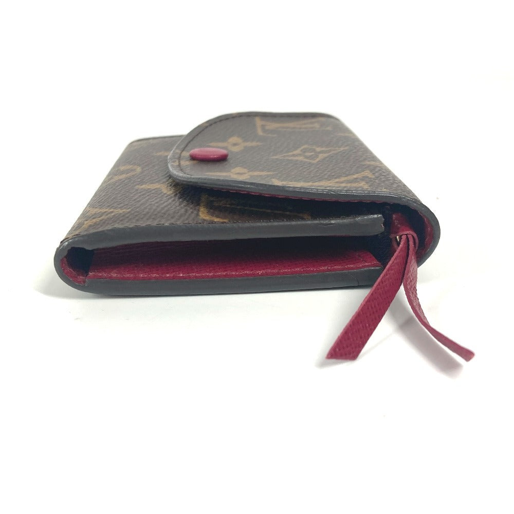 LOUIS VUITTON Ｍ41939 モノグラム ポルトモネ・ロザリ コンパクトウォレット 2つ折り財布 モノグラムキャンバス ユニセックス フューシャ ピンク