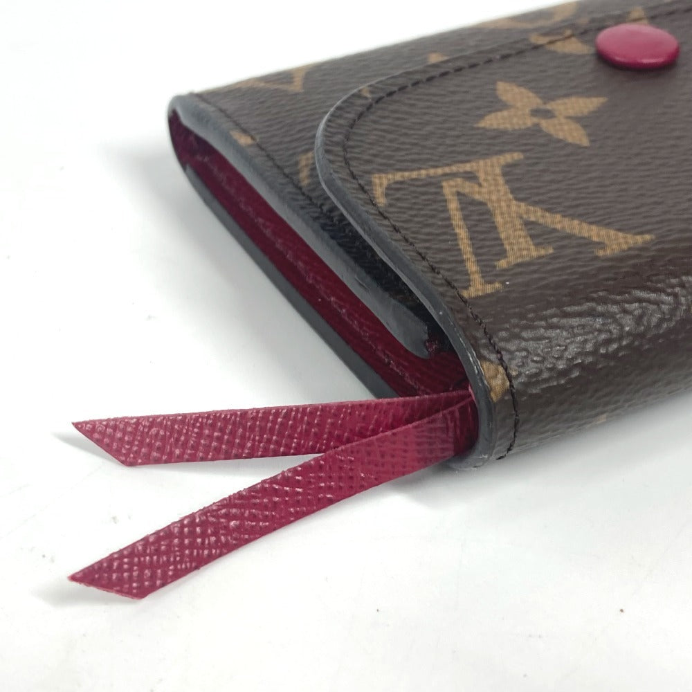 LOUIS VUITTON Ｍ41939 モノグラム ポルトモネ・ロザリ コンパクトウォレット 2つ折り財布 モノグラムキャンバス ユニセックス フューシャ ピンク