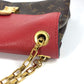 LOUIS VUITTON  M41201  モノグラム パラスチェーン  カバン Wチェーン 斜め掛け フラップ ショルダーバッグ モノグラムキャンバス レディース レッド - brandshop-reference
