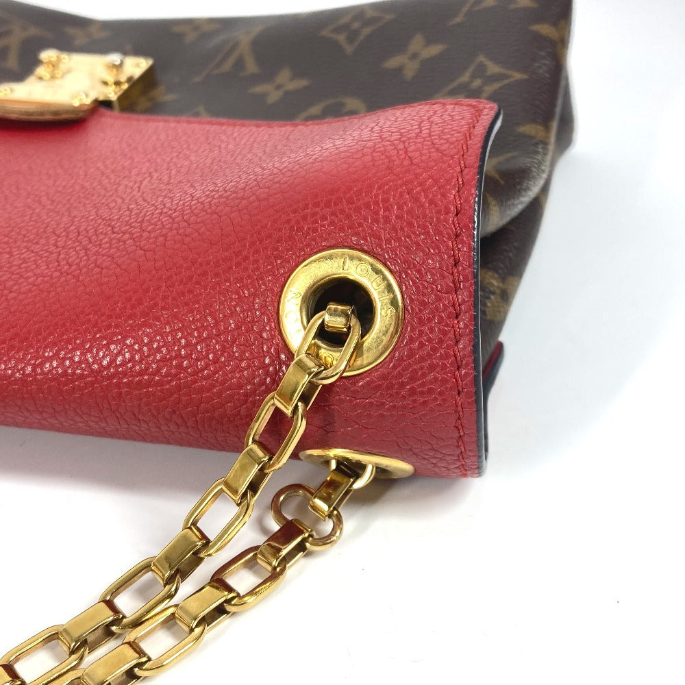 LOUIS VUITTON  M41201  モノグラム パラスチェーン  カバン Wチェーン 斜め掛け フラップ ショルダーバッグ モノグラムキャンバス レディース レッド - brandshop-reference