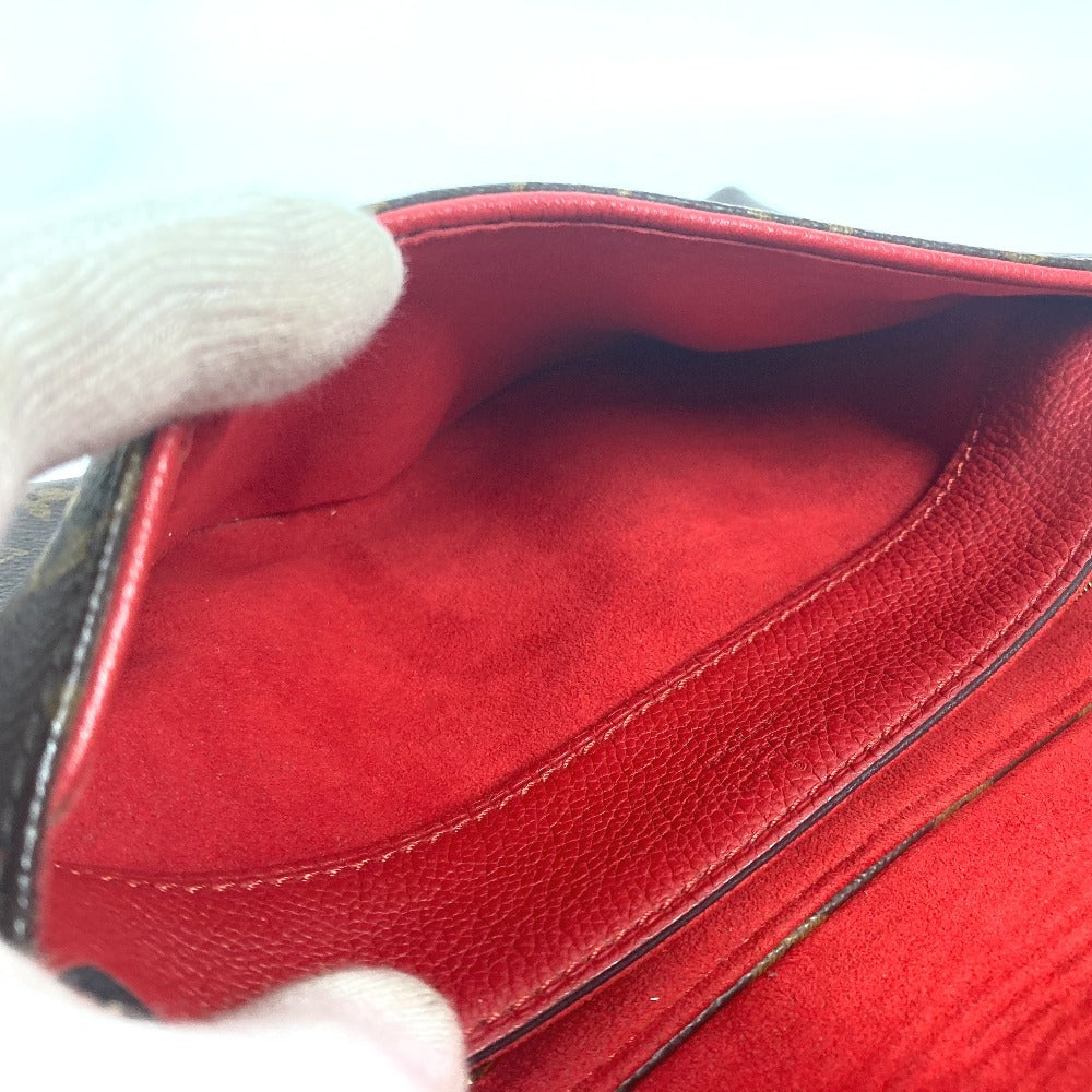 LOUIS VUITTON  M41201  モノグラム パラスチェーン  カバン Wチェーン 斜め掛け フラップ ショルダーバッグ モノグラムキャンバス レディース レッド - brandshop-reference