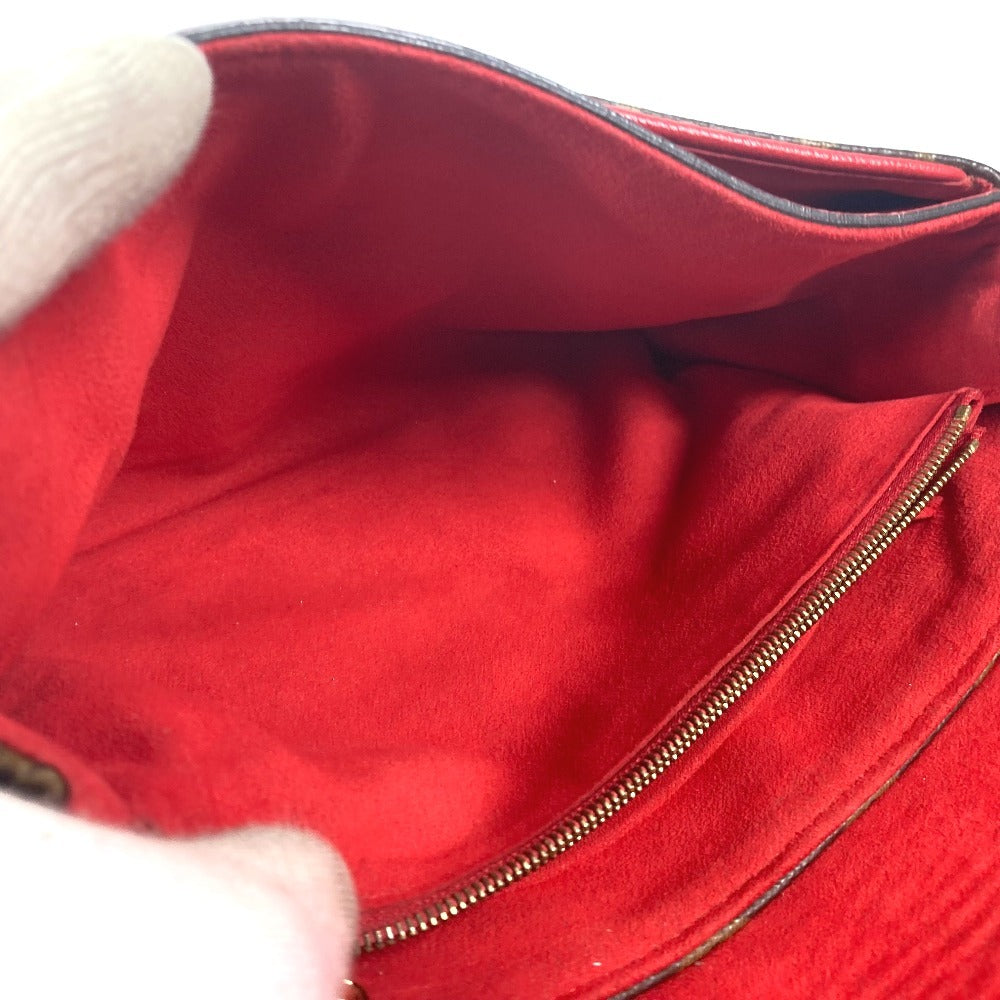 LOUIS VUITTON  M41201  モノグラム パラスチェーン  カバン Wチェーン 斜め掛け フラップ ショルダーバッグ モノグラムキャンバス レディース レッド - brandshop-reference