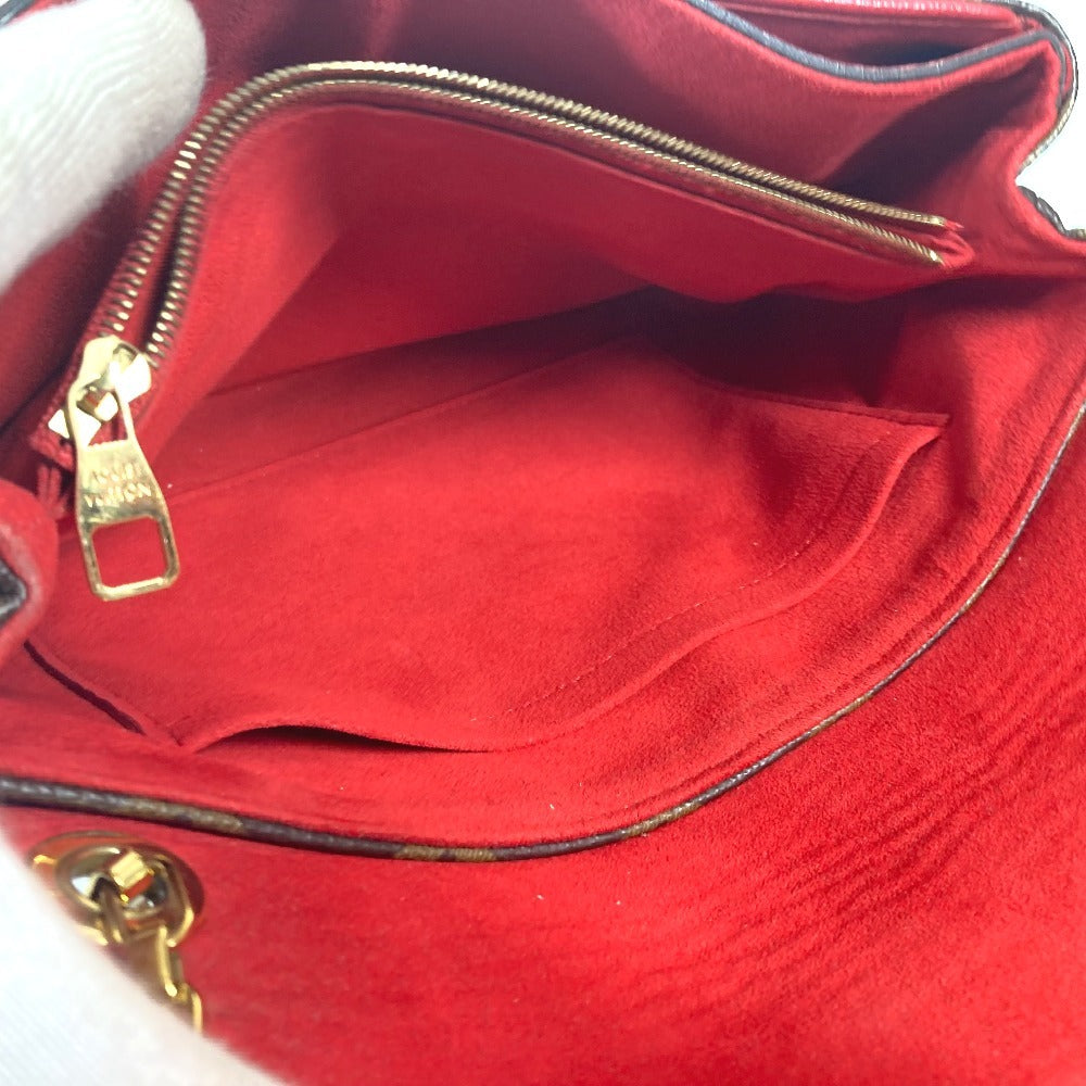 LOUIS VUITTON  M41201  モノグラム パラスチェーン  カバン Wチェーン 斜め掛け フラップ ショルダーバッグ モノグラムキャンバス レディース レッド - brandshop-reference