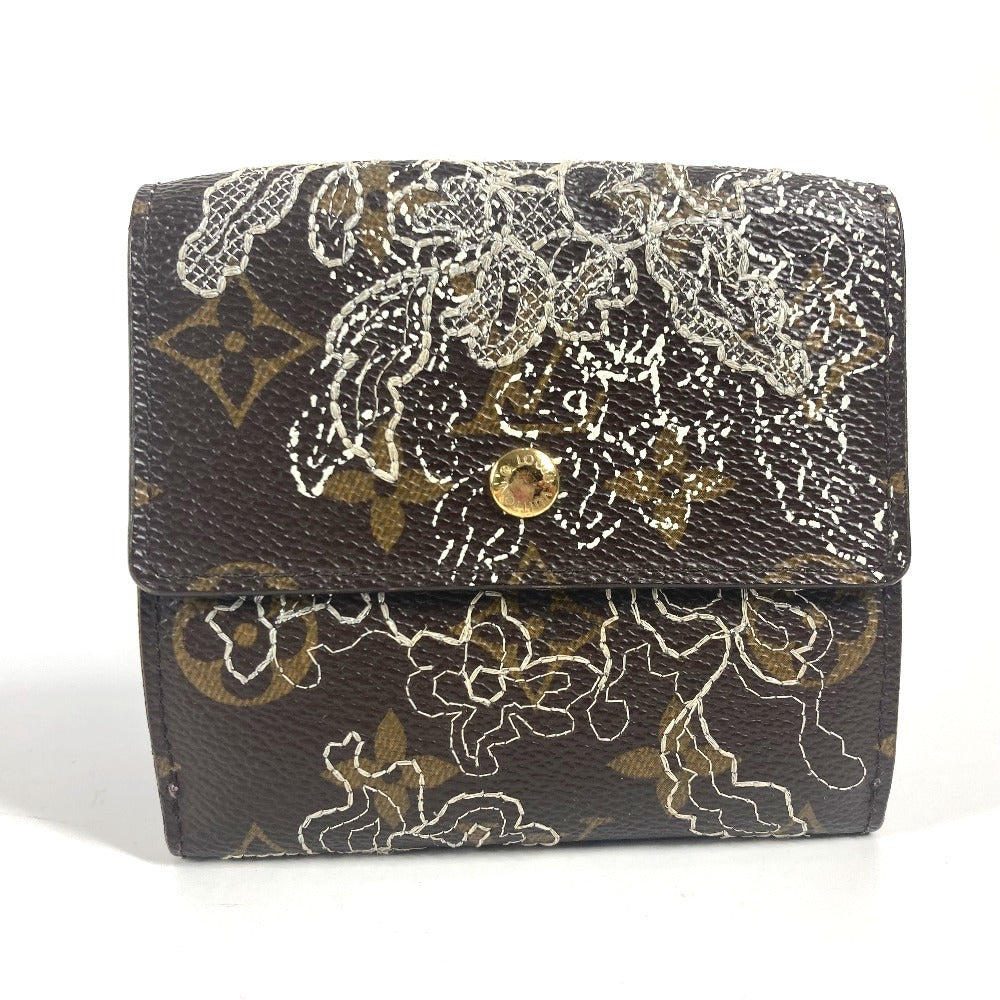 LOUIS VUITTON M95396 モノグラムダンティエル  ポルトフォイユ エリーズ コンパクトウォレット 3つ折り財布 モノグラムキャンバス ユニセックス ブラウン - brandshop-reference