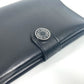 HERMES RMS Logo Passport Cover Stationery Passport Case Leather Unisex Black