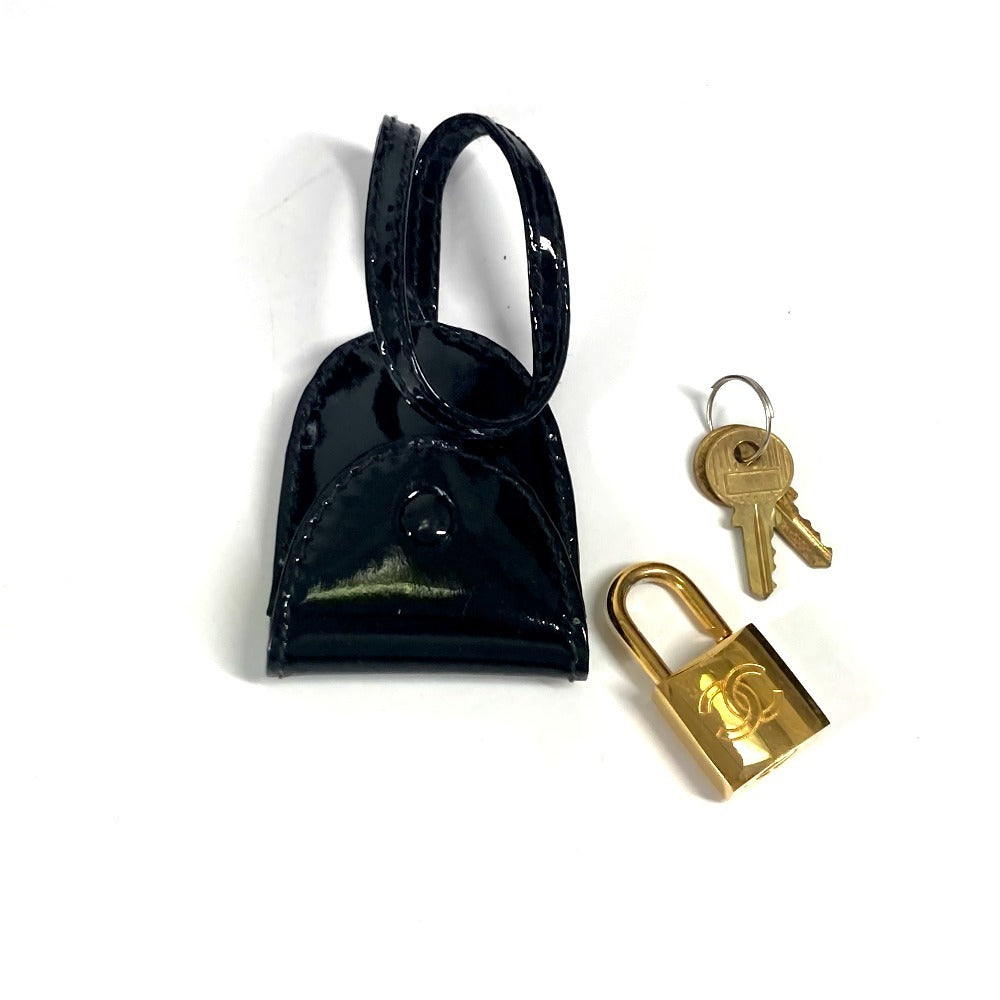 CHANEL ヴィンテージ CC ココマーク バニティバッグ 2WAYバッグ ショルダーバッグ カバン 肩掛け ハンドバッグ パテントレザー レディース ブラック - brandshop-reference