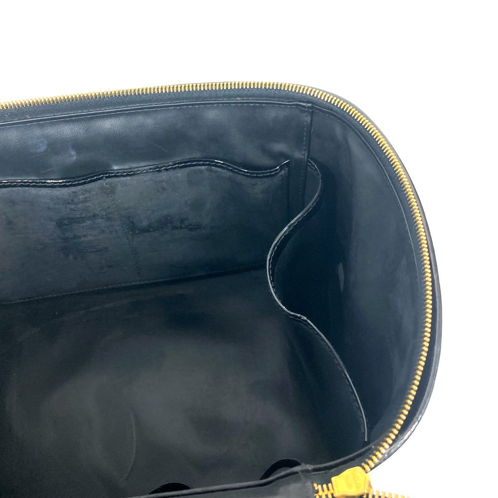 CHANEL ヴィンテージ CC ココマーク バニティバッグ 2WAYバッグ ショルダーバッグ カバン 肩掛け ハンドバッグ パテントレザー レディース ブラック - brandshop-reference