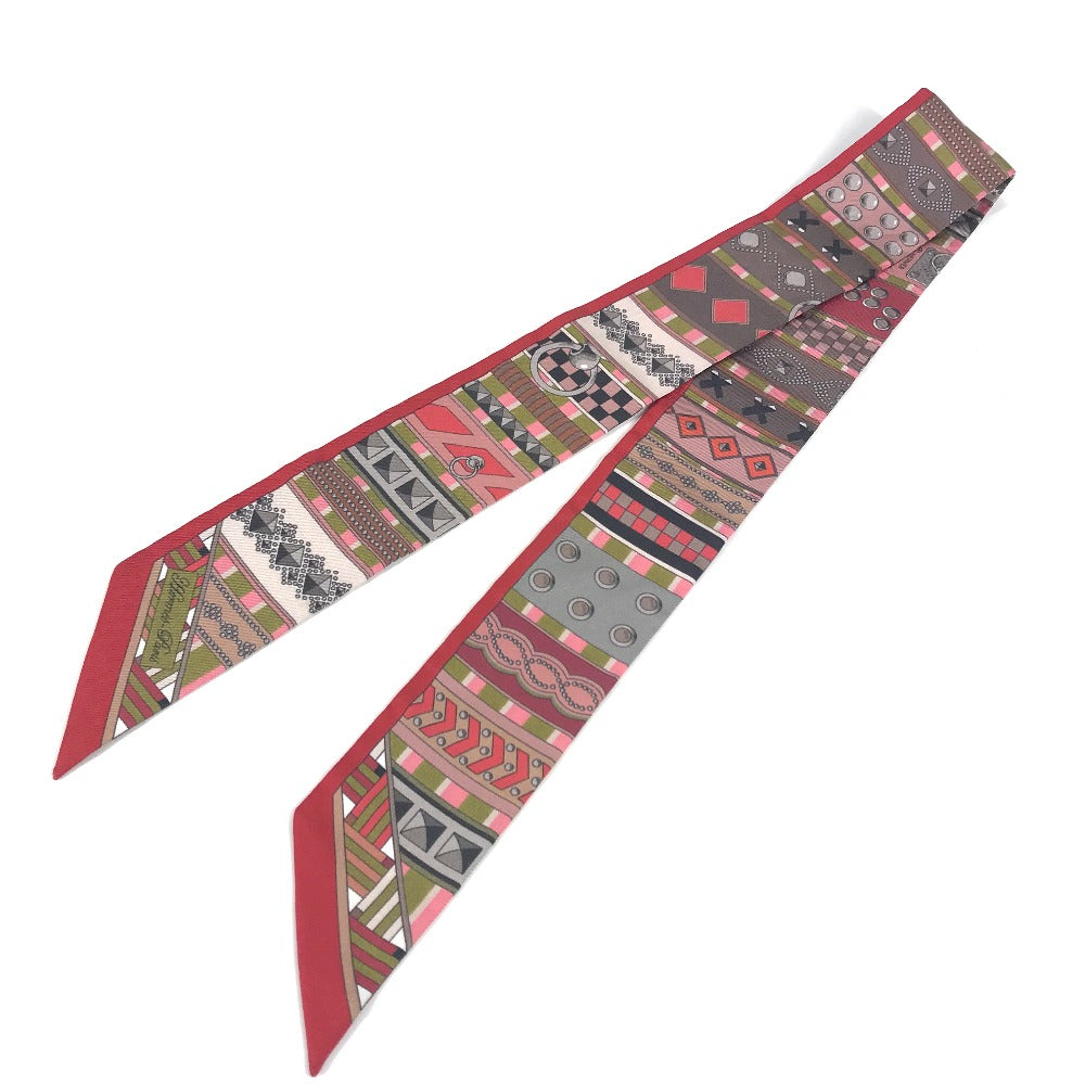 HERMES ツイリー ツィリー コリエドシアン バンドースカーフ スカーフ シルク レディース レッド - brandshop-reference