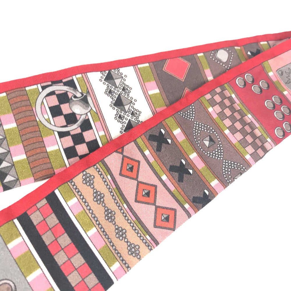 HERMES ツイリー ツィリー コリエドシアン バンドースカーフ スカーフ シルク レディース レッド - brandshop-reference