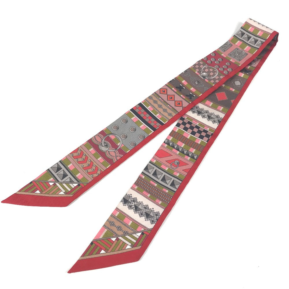 HERMES ツイリー ツィリー コリエドシアン バンドースカーフ スカーフ シルク レディース レッド - brandshop-reference