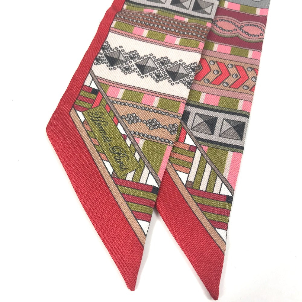 HERMES ツイリー ツィリー コリエドシアン バンドースカーフ スカーフ シルク レディース レッド - brandshop-reference